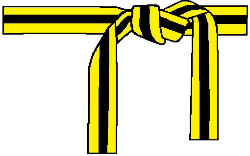 Yellow Belt w/ Black Stripe | Academy of Classical Karate